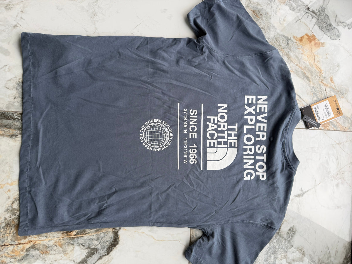 The North Face Logo Men's 2pc T-Shirt & Shorts Set Drawstring Grey S