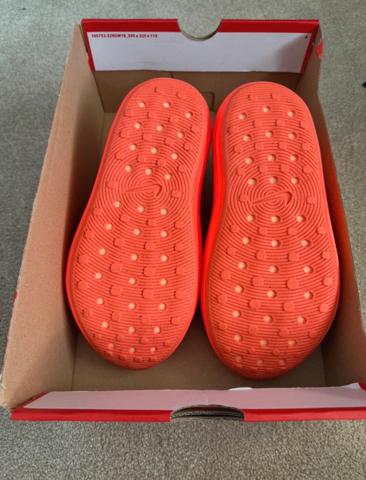Nike ReactX Rejuven8 Women's Orange Slip-On Low Top Trainers UK 4.5 US 7