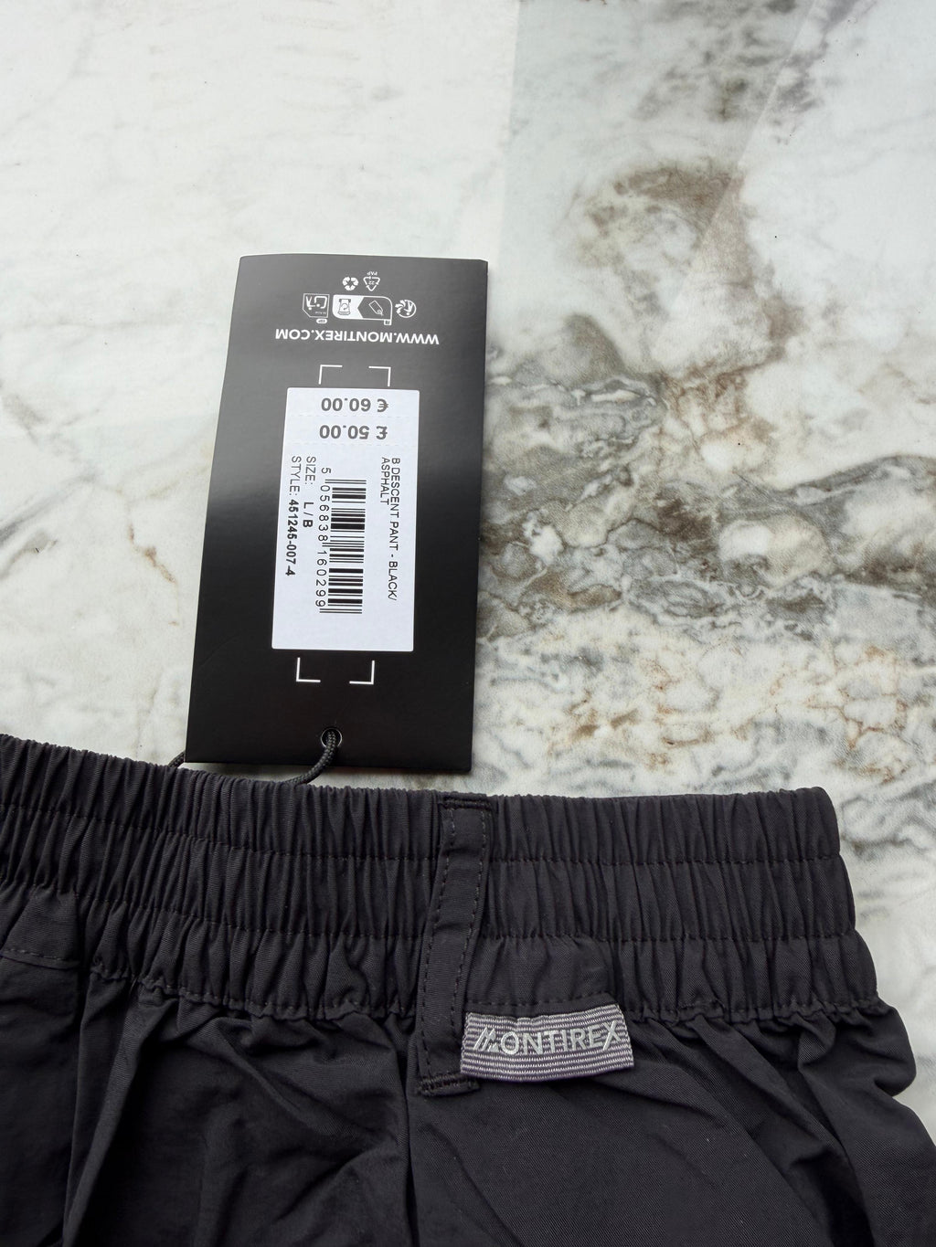Montirex Boys Black Hiking/Camping Trousers, Polyester, Size L Age 12-13