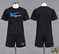 Nike Athletic Dept Just Do It Logo 2pc T-Shirt & Shorts Set Black/Blue MEDIUM