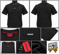 HUGO Men’s Black Solid Logo Crew Neck Short Sleeve Regular Fit T-Shirt L