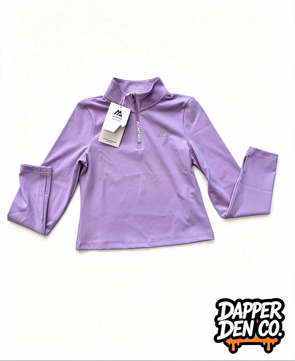 Montirex GIRLS Purple Long Sleeve 1/4 Zip Top LARGE