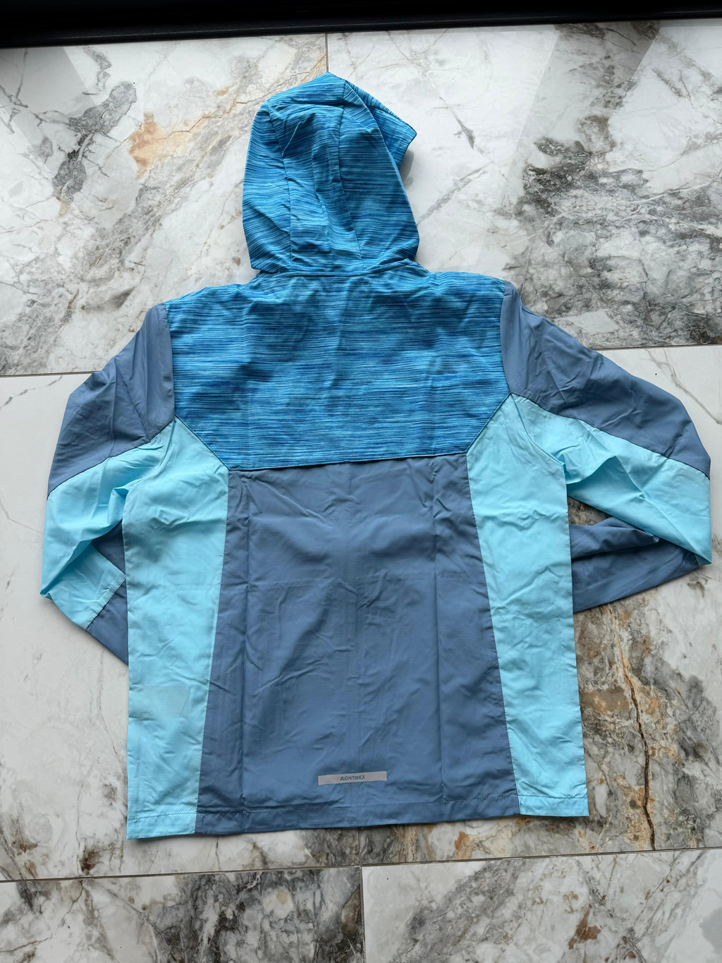 Montirex Trail 3.0 Men’s Hooded Full Zip Windbreaker Jacket Blue Size Medium