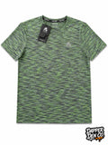 Montirex Trail 2.0 Men's Grey/Green Polyester Logo Crew T-Shirt Size L 234815