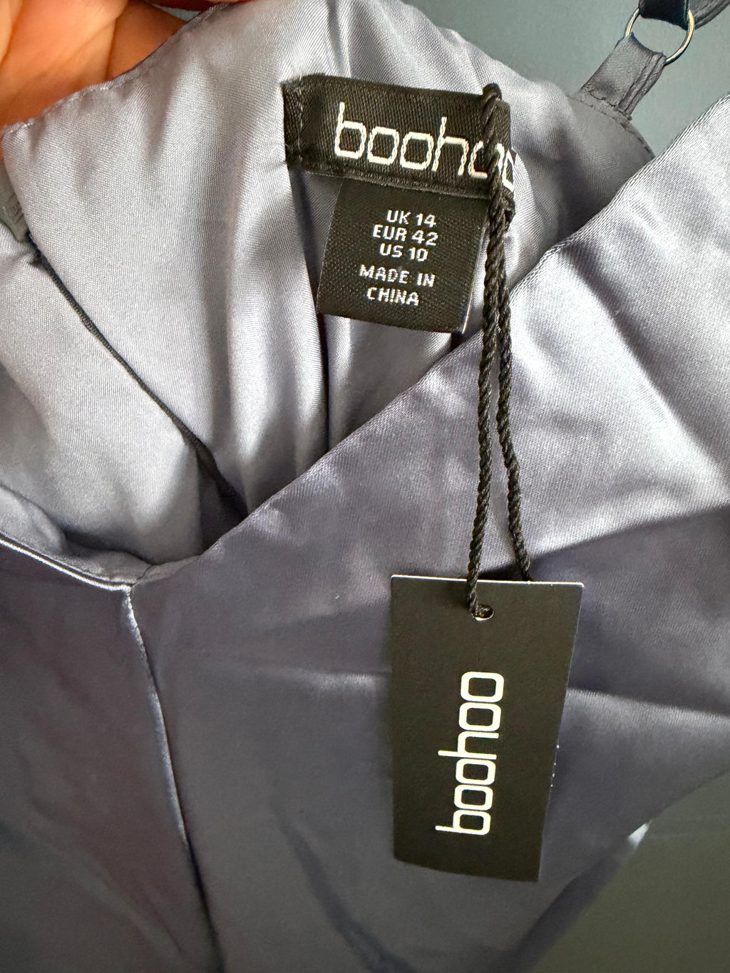 Boohoo Satin  dress size 14