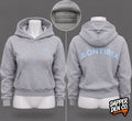Montirex Small Girls Grey Pullover Fleece Hoodie Blue Logo Pockets Size S/G