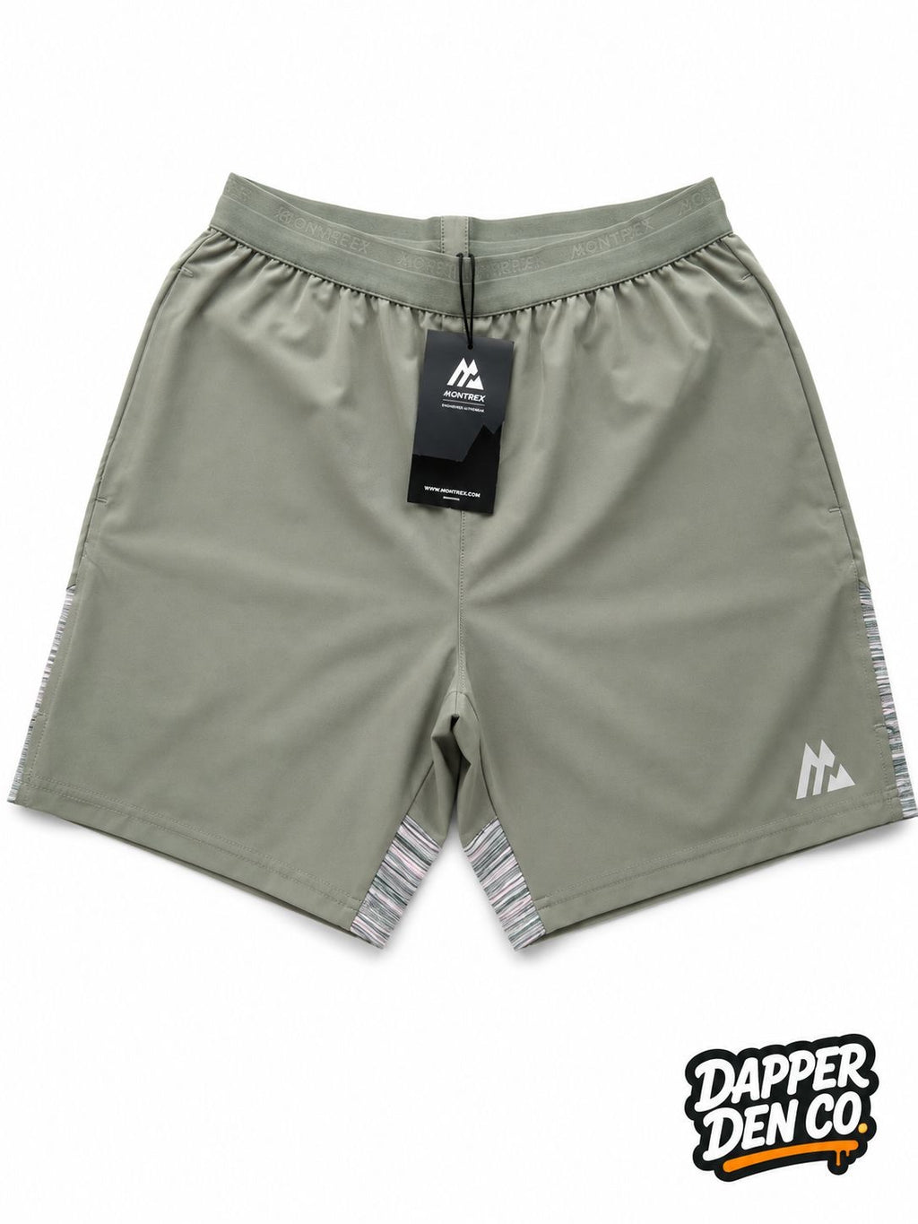 Montirex Men's Green Athletic Shorts S Elastic Waist 5in Leg Gym & Training