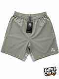 Montirex Men's Green Athletic Shorts S Elastic Waist 5in Leg Gym & Training