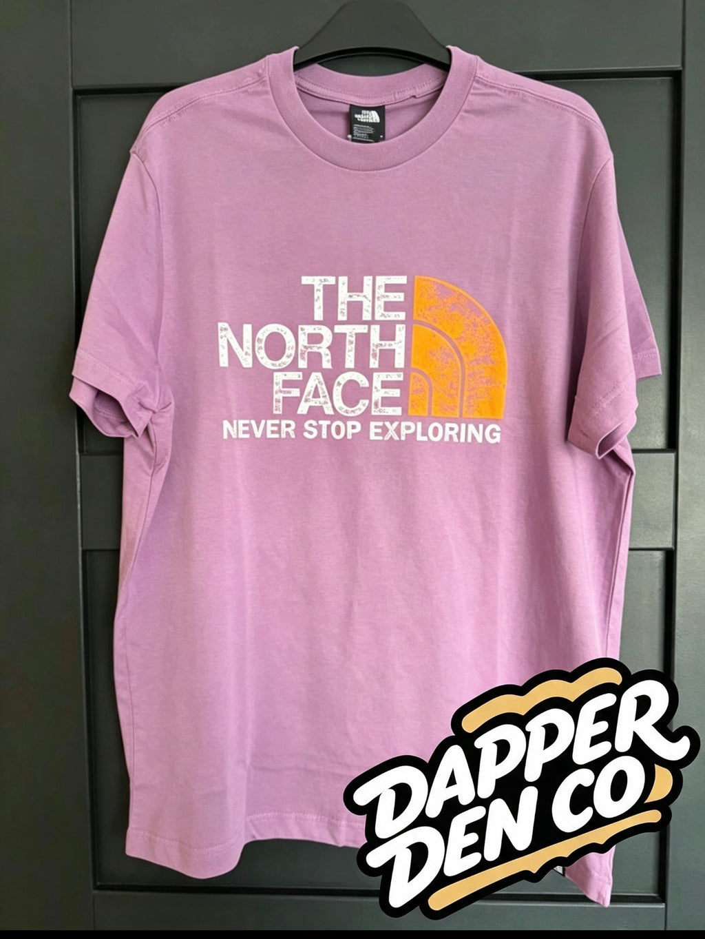 The North Face Men’s Purple Logo Graphic Print Crew Neck T-Shirt Short Sleeve M
