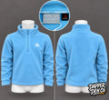 Montirex Teen’s  Polartec Blue 1/2 Zip Fleece Sweatshirt High Neck  Size XS