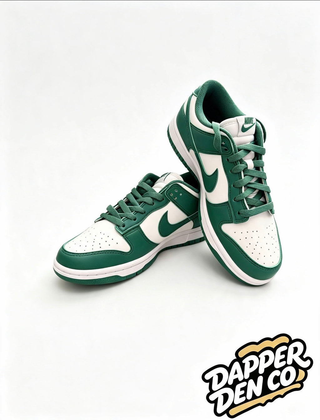 Nike Dunk Low Next Nature Women's Green/White Lace-Up Trainers UK 3 EU 36