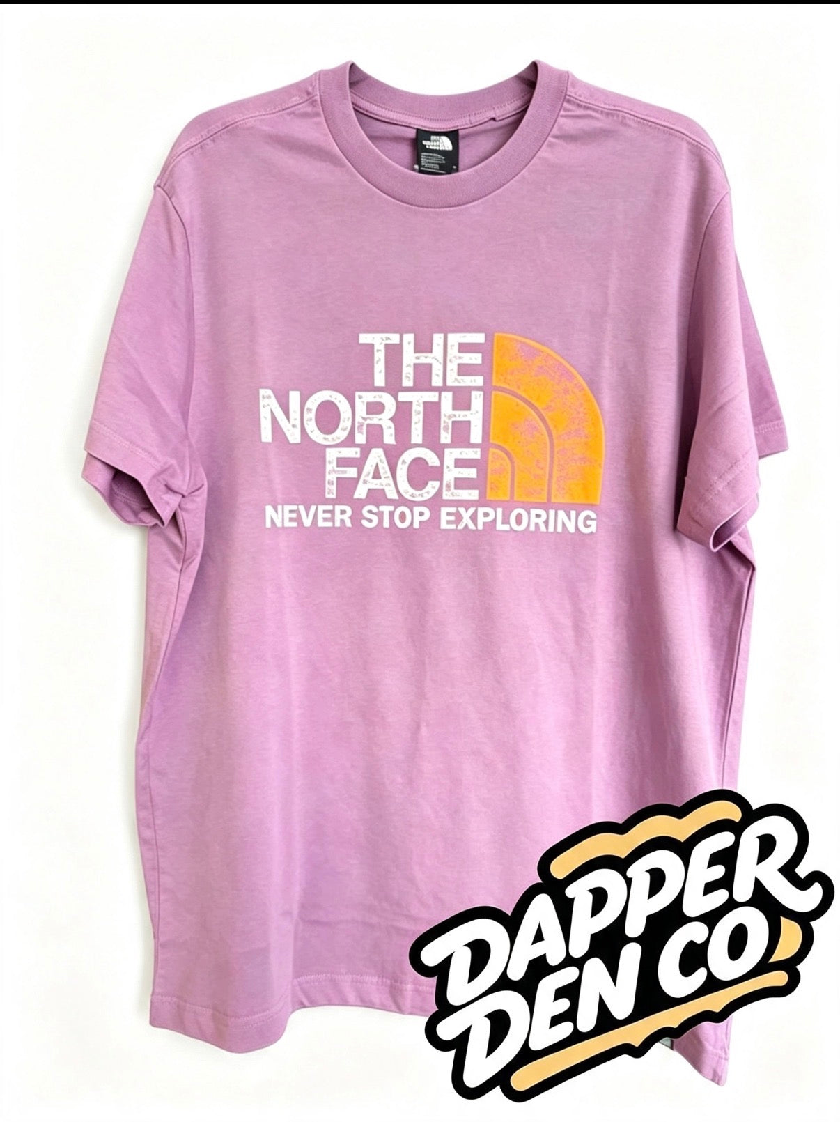 The North Face Men’s Purple Logo Graphic Print Crew Neck T-Shirt Short Sleeve M