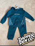 DKNY Jeans 2pc Fleece Logo Hoodie & Joggers Set Blue 12-18 Months