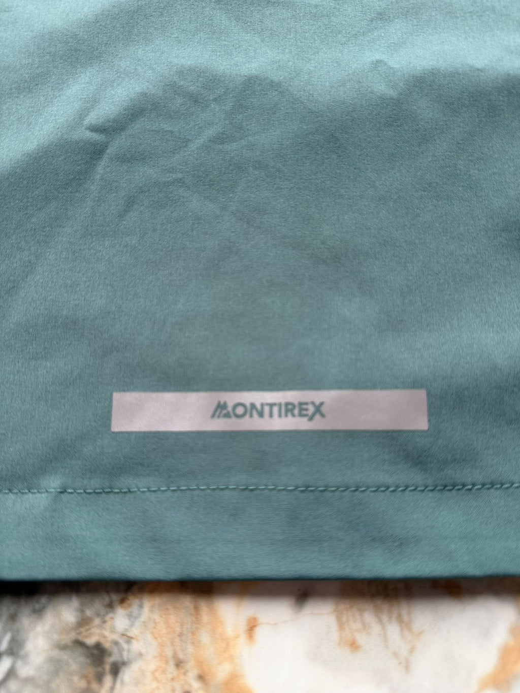 Montirex Men's Swift Hooded Full Zip Windbreaker Jacket Grey/Green Size Small