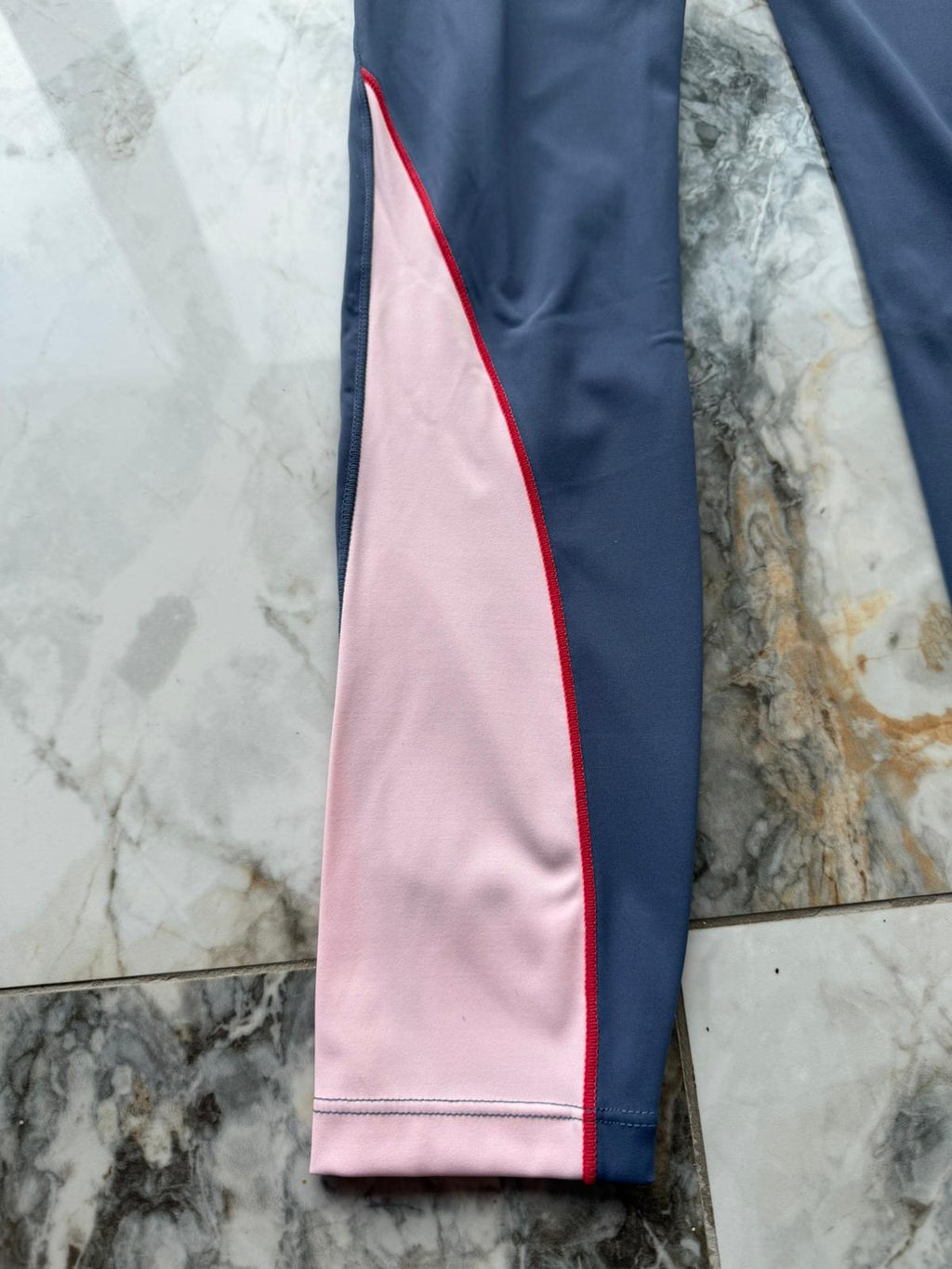 Montirex MTX Run Colourblock High Rise Ankle Leggings Pockets XS Blue/Pink