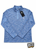 Montirex Trail 2.0 Men's Blue/Grey Polyester 1/4 Zip Mock Neck Top XL