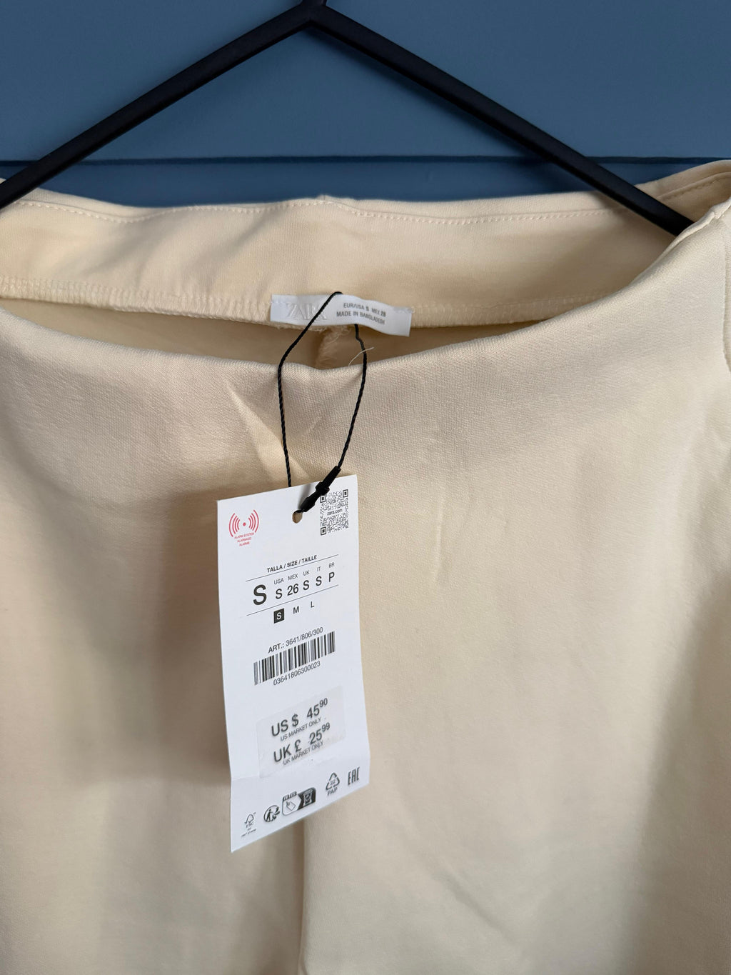 Zara 2 Piece interlock baloon trouser and buttoned waistcoat size S