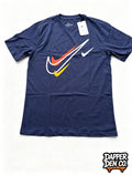 Nike Men’s Navy Logo Graphic Print Crew Neck Short Sleeve T-Shirt MEDIUM