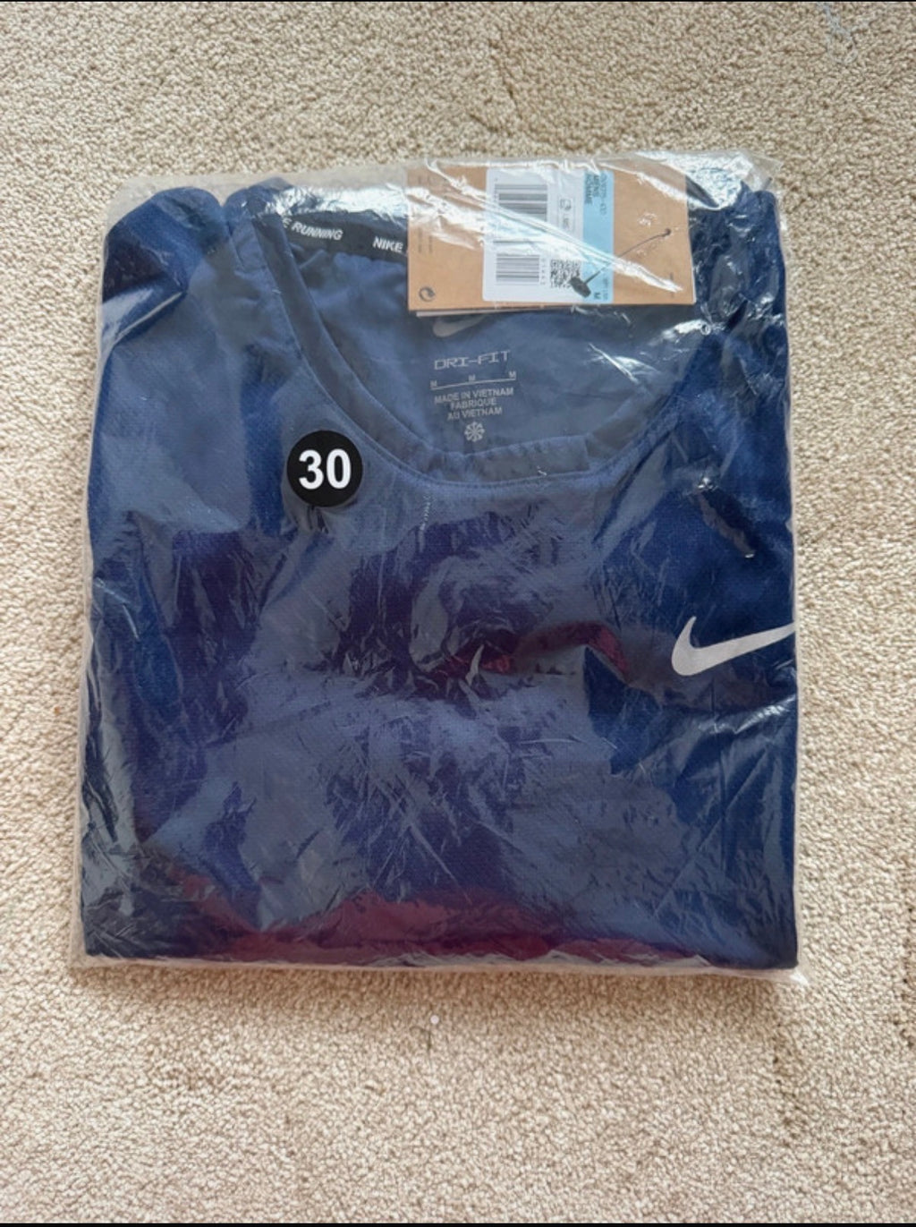 Nike Dri-FIT Men's Blue Running T-Shirt Size M DV9315-410