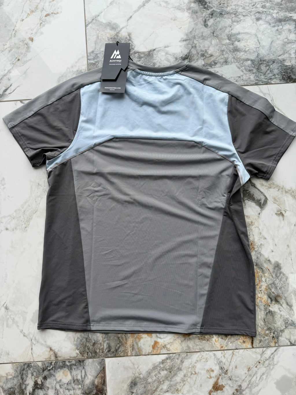 Montirex Logo BOYs 2pc T-Shirt & Track Pants Set Drawstring Grey/Black XL /L