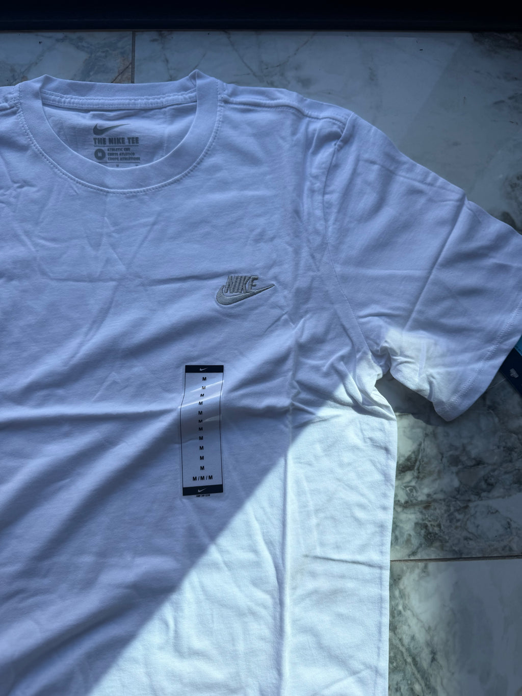 Nike Logo Men's 2pc T-Shirt & Track Pants Outfit Set White/Grey M Standard Fit