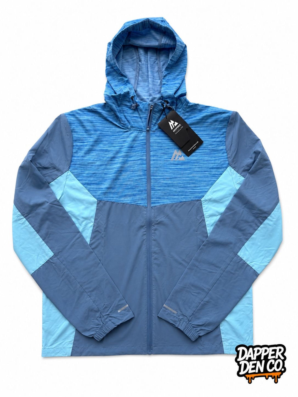 Montirex Trail 3.0 Men’s Hooded Full Zip Windbreaker Jacket Blue Size Medium