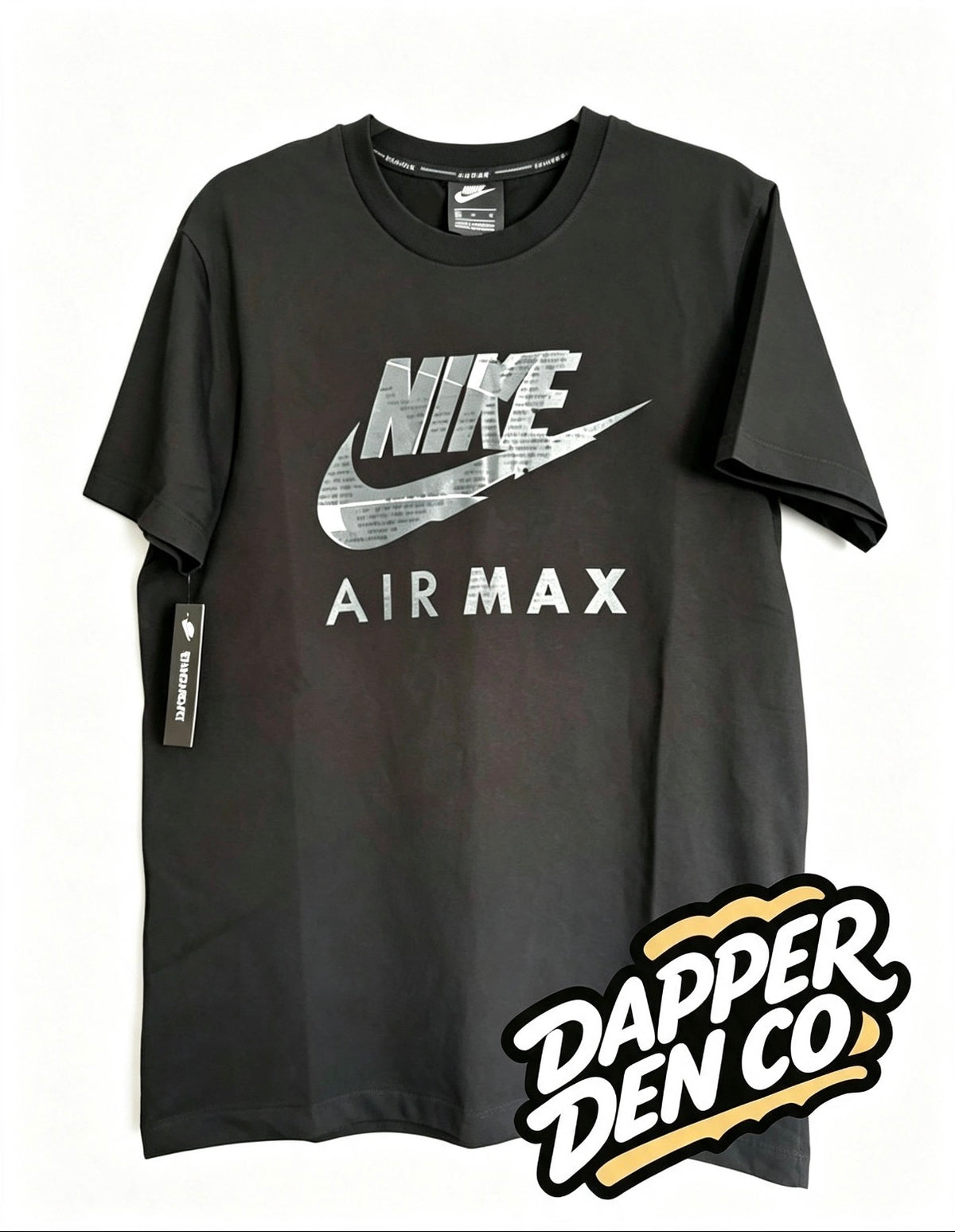 Nike Air Max Men’s Black Crew Neck Short Sleeve Graphic Logo T-Shirt Size M