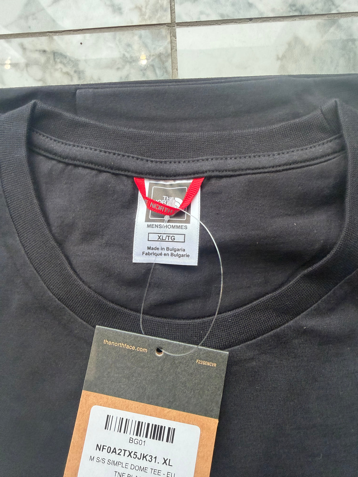 The North Face Men’s Black Logo Crew Neck Short Sleeve T-Shirt XL NF0A2TX5JK31