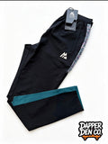 Montirex Trail 2.0 Men's Black/Green Colourblock Track Pant Pockets XS