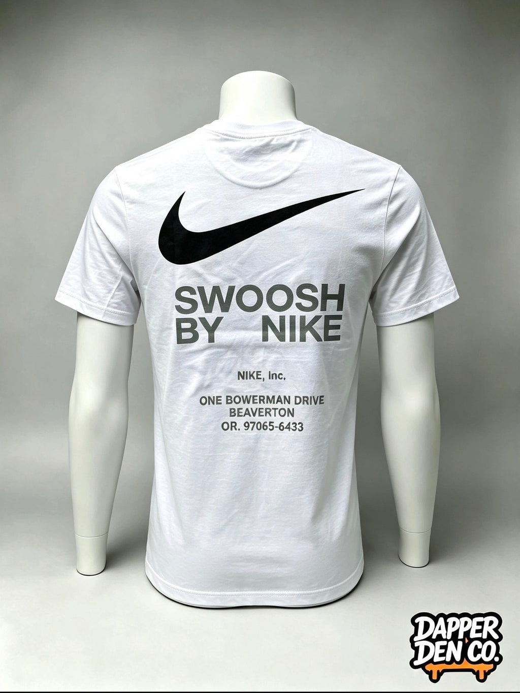 Nike Men’s White Logo Graphic Print Crew Neck Short Sleeve T-Shirt S IB4682