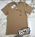Nike Men’s Beige Logo Graphic Print Crew Neck Short Sleeve T-Shirt XS