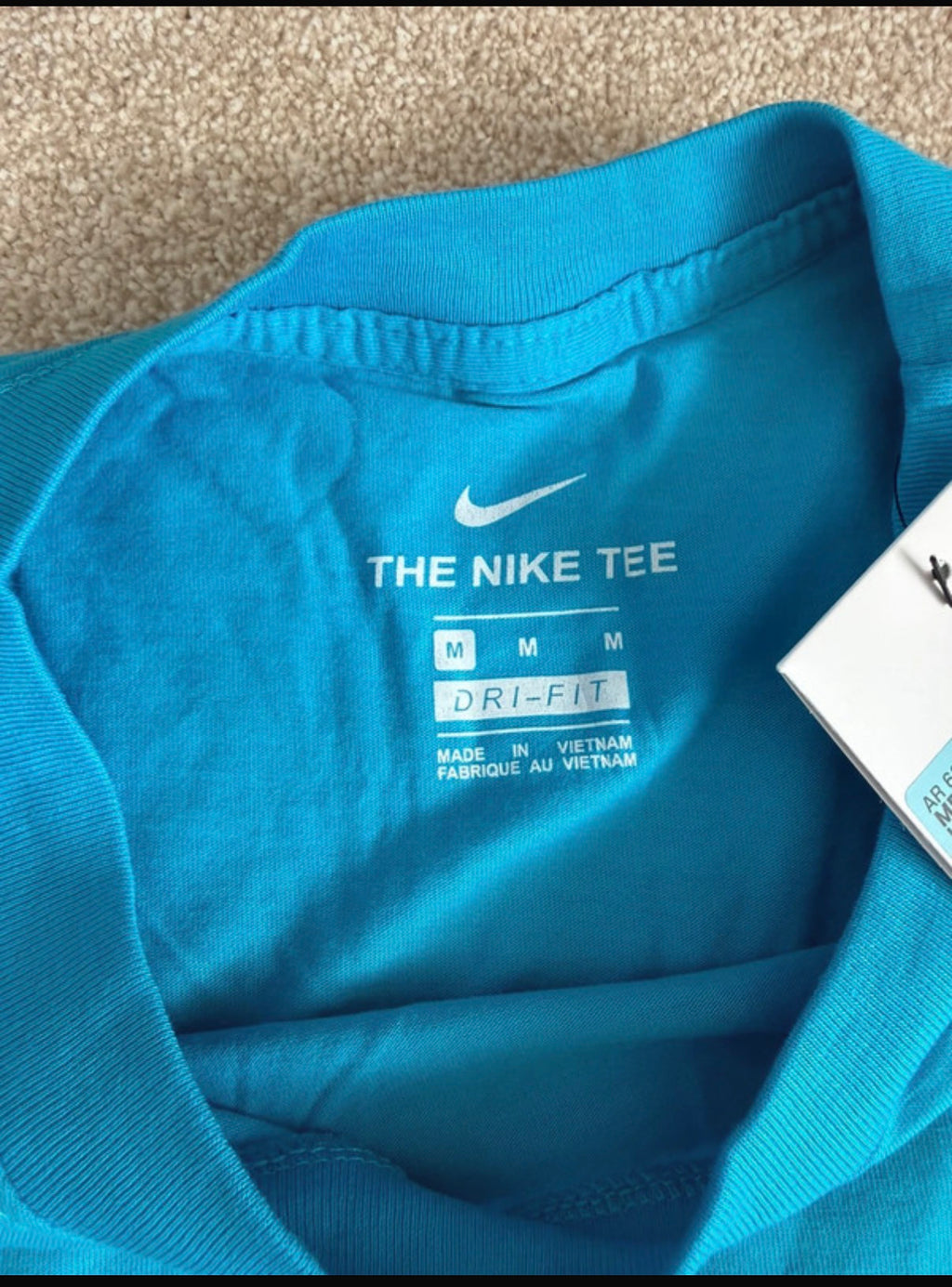 Nike Dri-FIT Men's Blue Crew Neck T-Shirt Size M AR6029-447