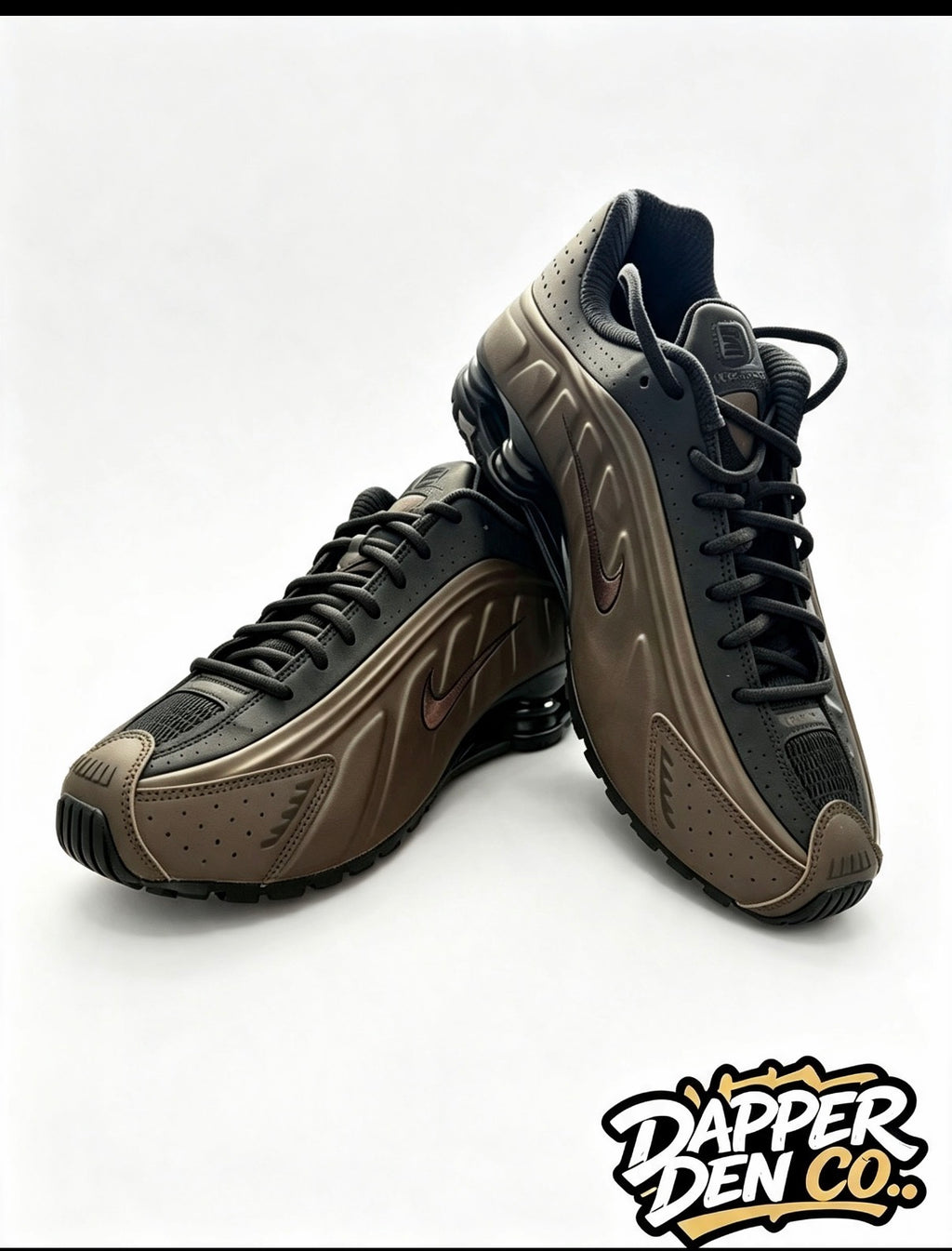 Nike Shox R4 Men’s Lace-Up Low Top Trainers Grey/Black UK 9 EU 44 AR3565-007