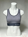Under Armour Women's Medium Support Racerback Sports Bra SIZE XS Grey/Black