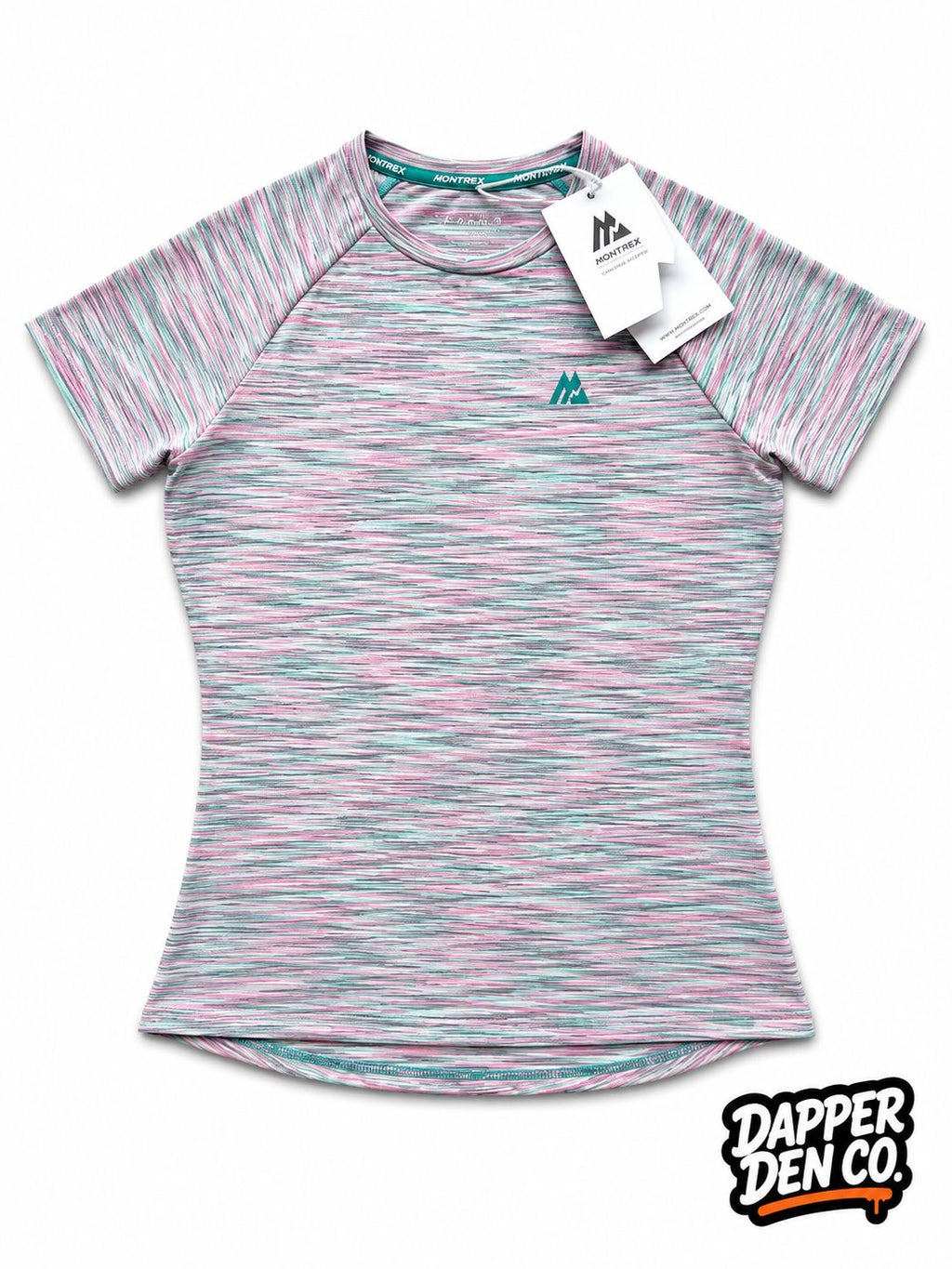Montirex Women's Striped Lightweight Raglan Gym T-Shirt Multicolour XXS