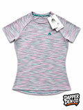 Montirex Women's Striped Lightweight Raglan Gym T-Shirt Multicolour XXS