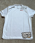Nike Dri-FIT Men's White Polyester Graphic Logo Crew Neck T-Shirt Size S Miler