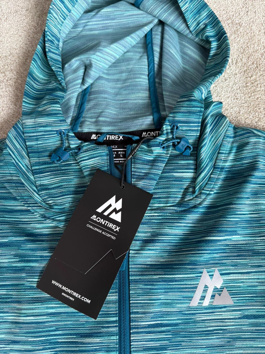 Montirex Trail windbreaker & Dri Fit T-Shirt set. Size Medium