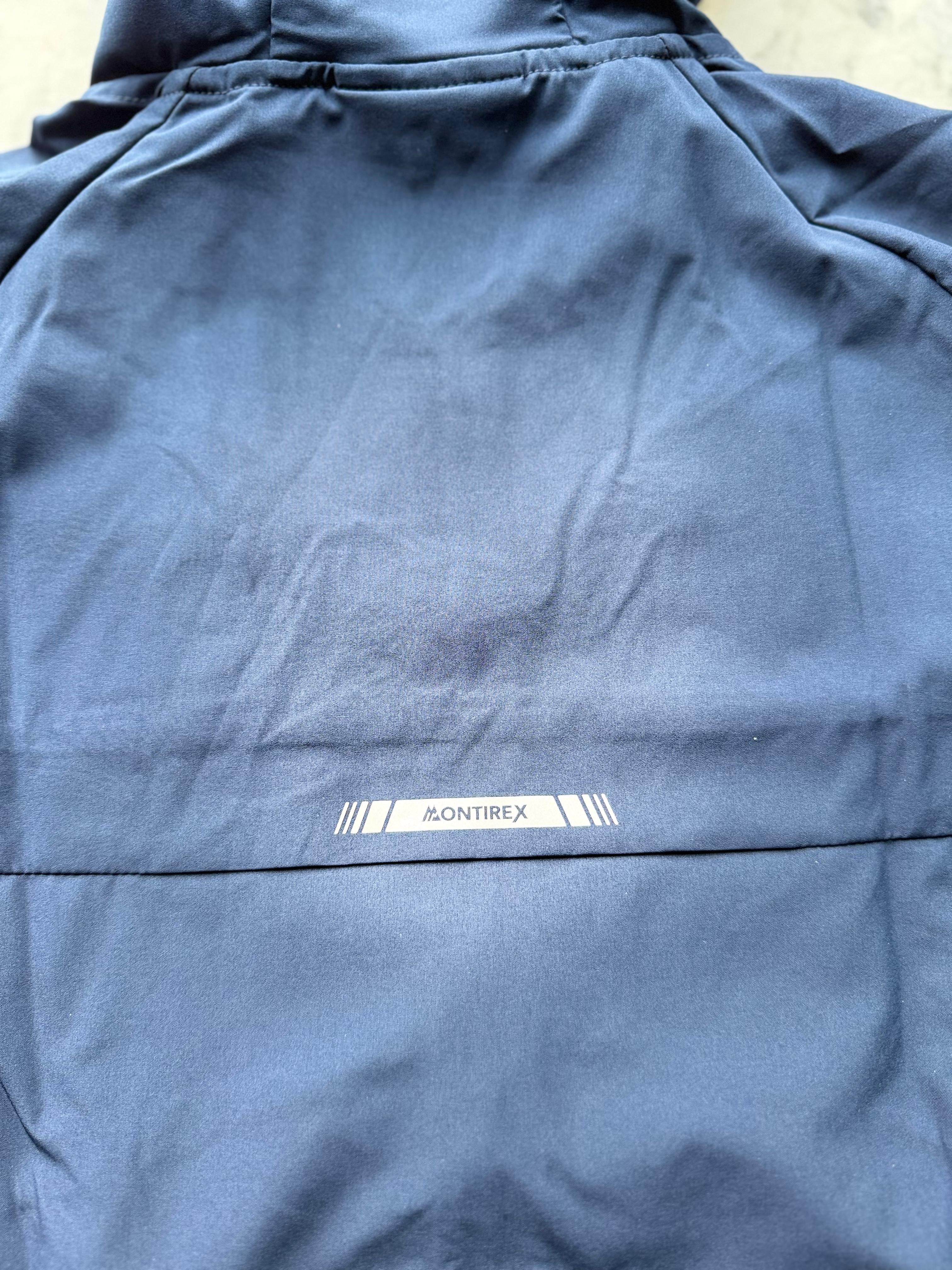 Montirex BOYS BALT Hooded Full Zip Windbreaker Jacket Blue Size XL BOYS