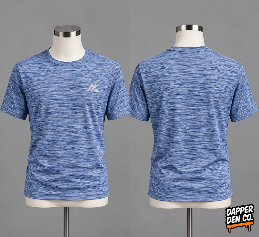 Montirex Trail 2.0 Men's Blue Polyester Logo Crew Neck T-Shirt Size L
