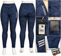 adidas Terrex Blue Slim Fit High Rise Full Length Leggings Pockets Large UK20