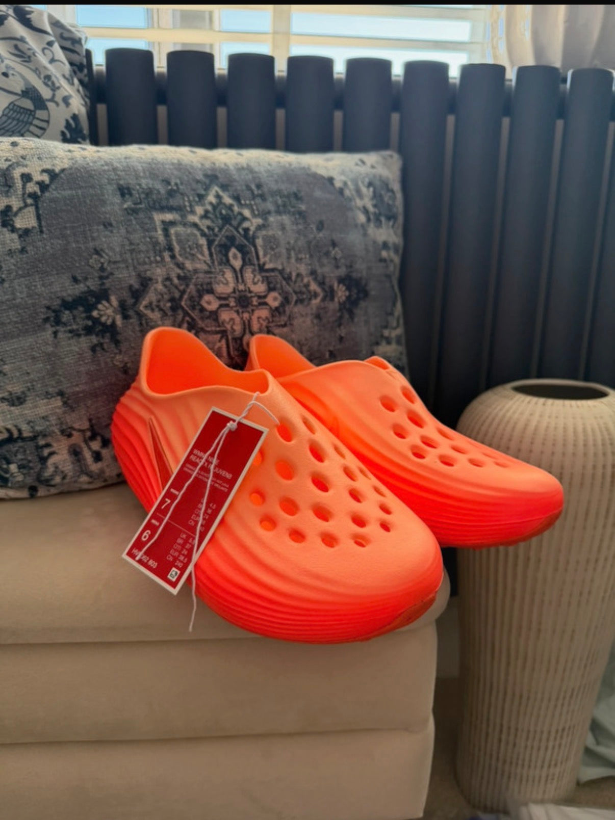 Nike ReactX Rejuven8 Women's Orange Slip-On Low Top Trainers UK 4.5 US 7