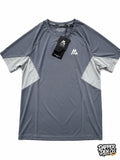 Montirex Men's Grey Polyester enduranceBreathable Logo Crew Neck TShirt Size XS