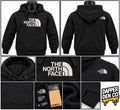 The North Face Men's Black Pullover Fleece Hooded Hoodie Logo Pockets Size M