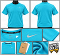 Nike Dri-FIT Men's Blue Polyester Miler Crew Neck Running T-Shirt Size M