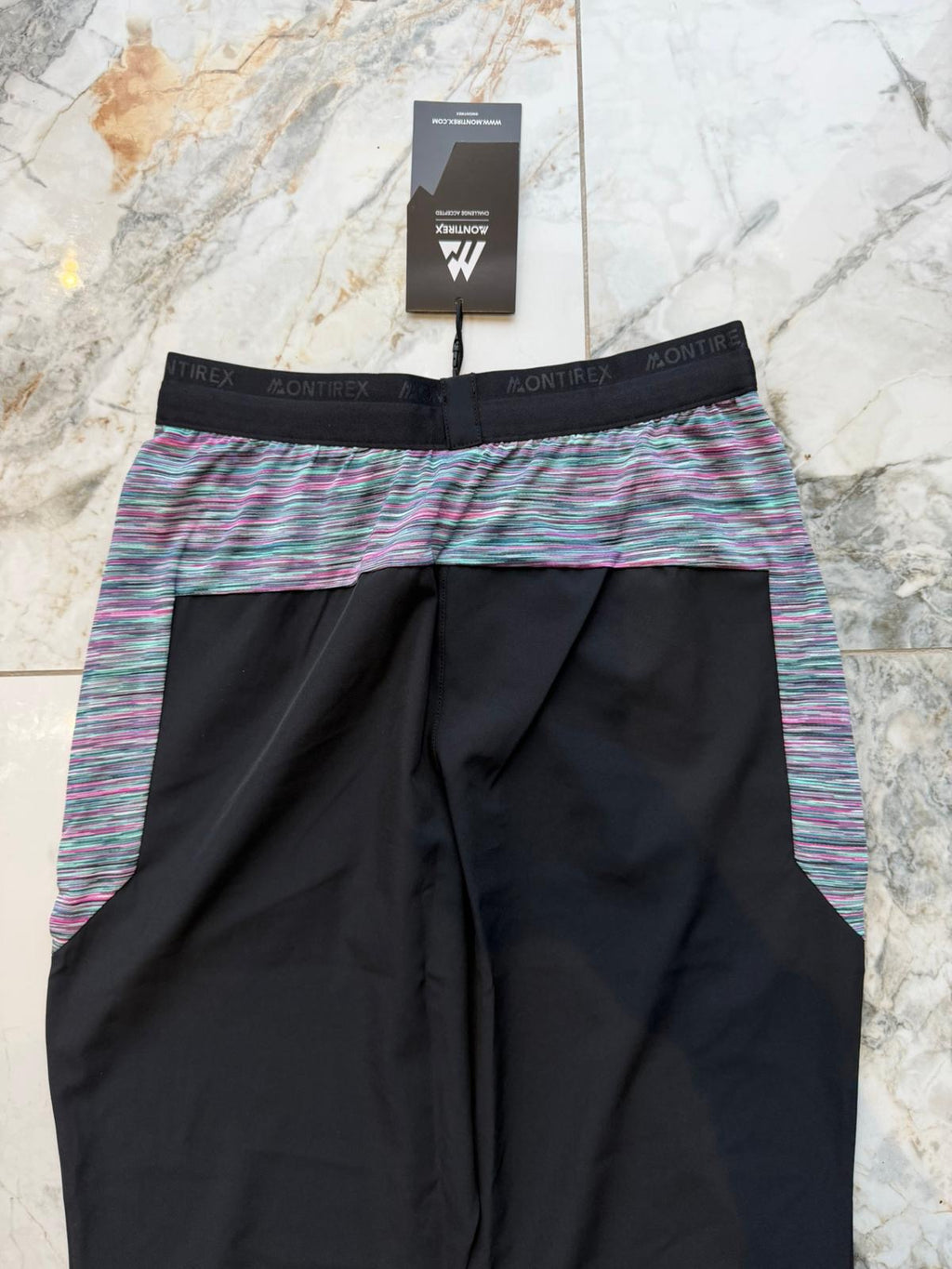 Montirex Trail 2.0 Men's Black/Green Colourblock Track Pant Pockets XS