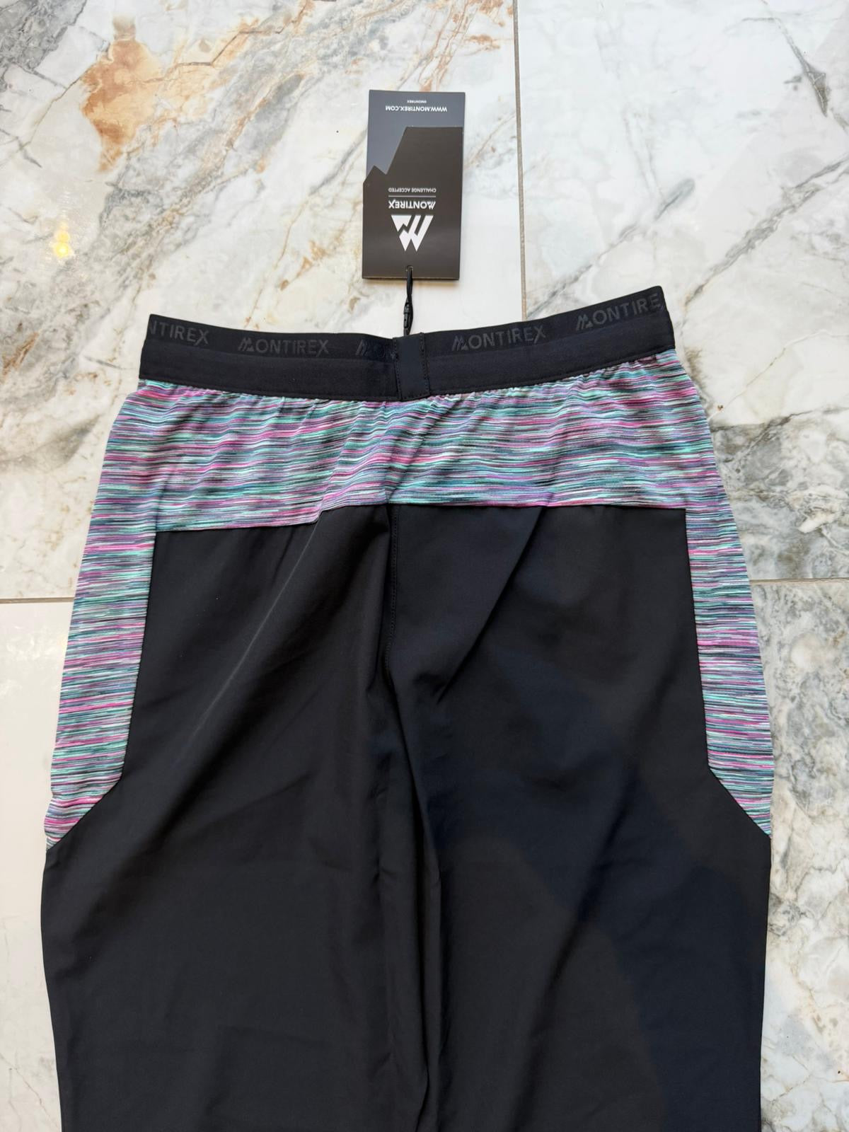 Montirex Trail 2.0 Men's Black/Green Colourblock Track Pant Pockets XS