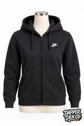 Nike Men's Black Full Zip Hooded Hoodie w/ Logo Pockets Size S DQ834-013