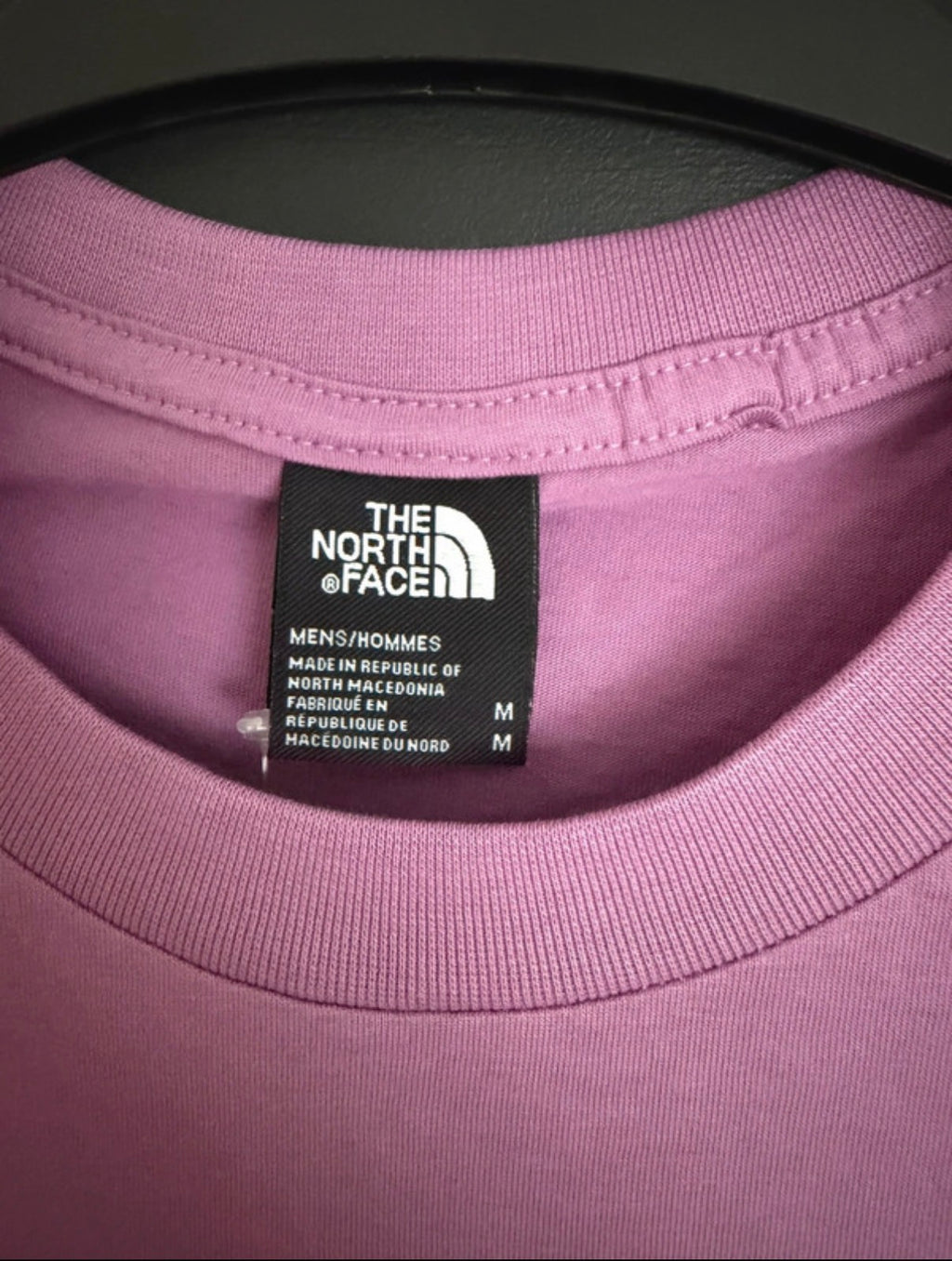 The North Face Men’s Purple Logo Graphic Print Crew Neck T-Shirt Short Sleeve M