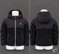 Montirex Girls Black Puffer Jacket Hooded Full Zip Fleece Lined Pockets 5-6Y